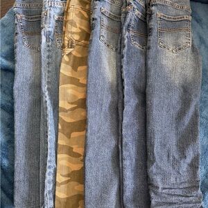 OshKosh B'gosh Boys Denim and Camo Pants - Blue and Brown